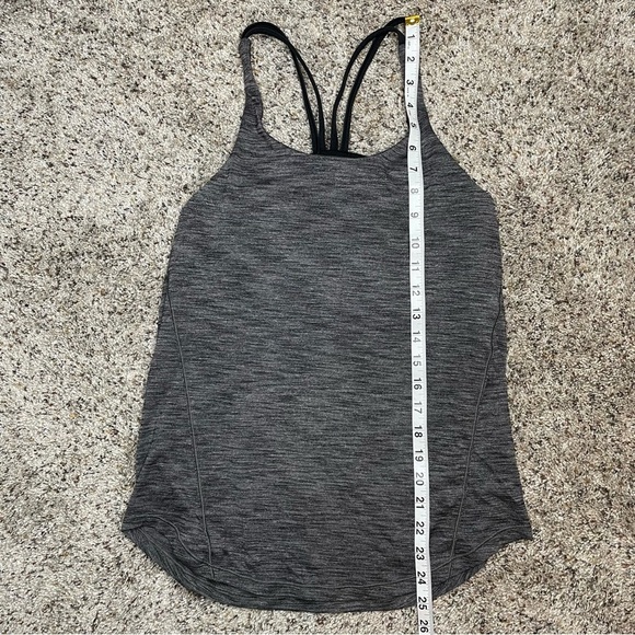 Lululemon Moment To Movement 2-In-1 Sports Bra Tank Heather Grey Black 4 W1BG0S - Picture 8 of 8
